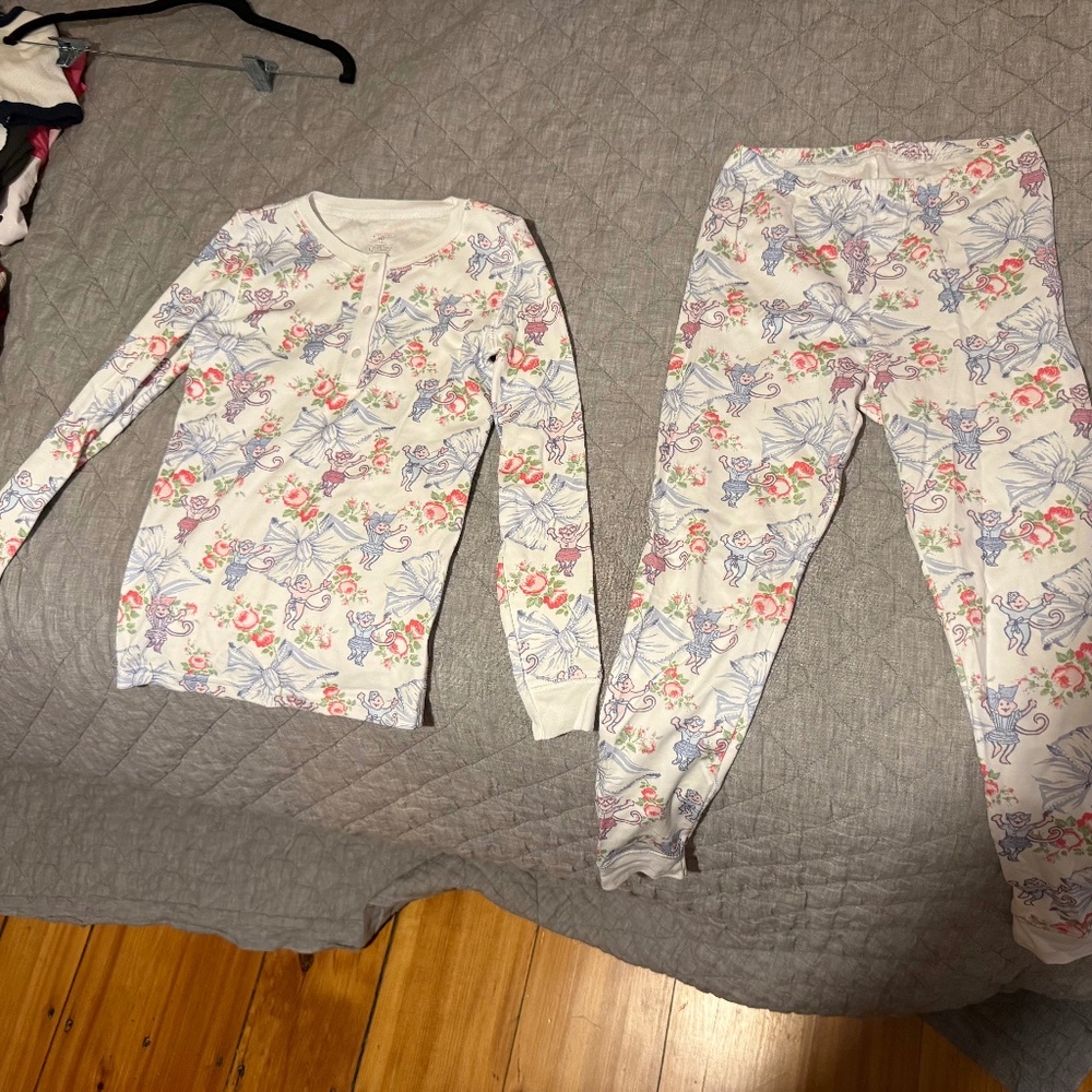 Roller Rabbit x Loveshackfancy Rosa Beaux Pajama Set Girls Size 10